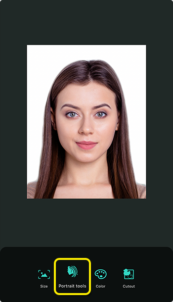 PhotoDirector App - Best Passport Photo App Enhancing ID Photos with the Portrait Tool in PhotoDirector. After capturing your ID photo, you can further enhance it using the Portrait tool in PhotoDirector. This powerful tool offers various adjustments, including face slimming, skin smoothing, automatic blemish removal, concealing imperfections, teeth whitening, wrinkle removal, and more. With these professional-grade editing capabilities, you can achieve a high-quality digital passport photo comparable to those produced by photo studios. PhotoDirector empowers users to create polished and professional-looking ID photos right from their smartphones.