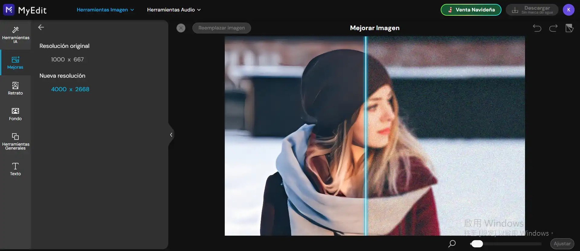 Mejora tus fotos con IA de forma automática