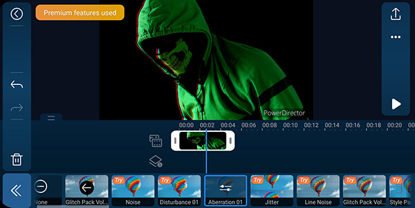 PowerDirector App - Glitch Effect
