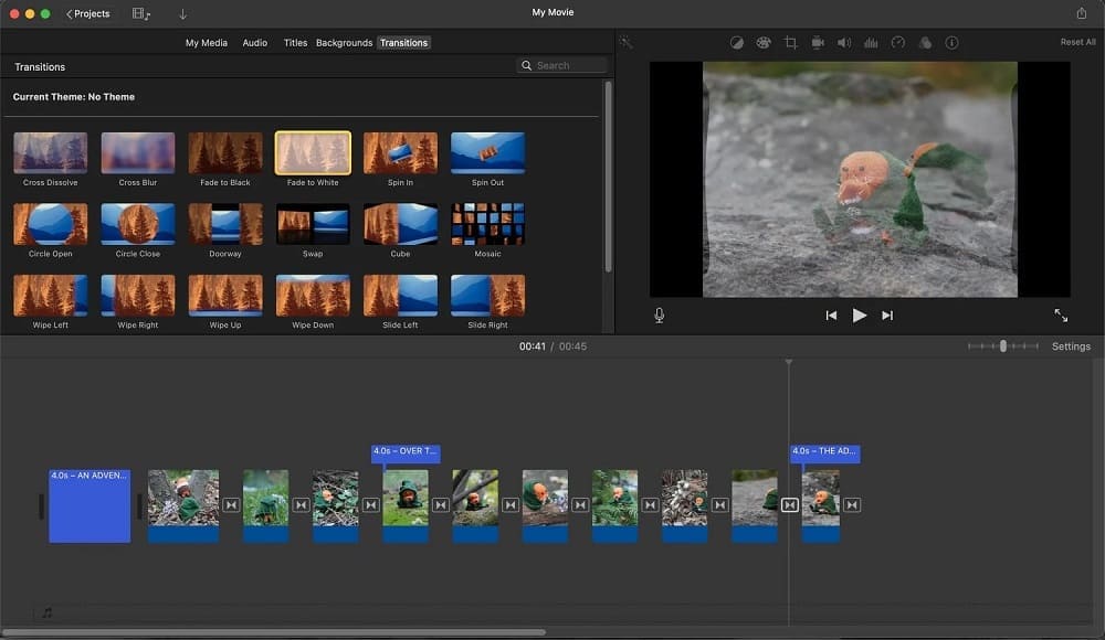 PowerDirector interface - Fusionner plusieurs vidéos