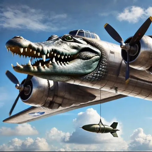 Italian Brainrot Character - Bombardiro Crocodilo