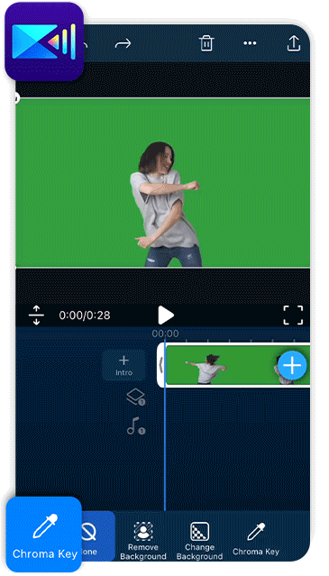 PowerDirector Chroma Keying