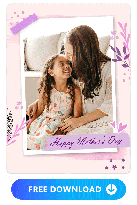 4 Mother's Day collage templates of PhotoDirector