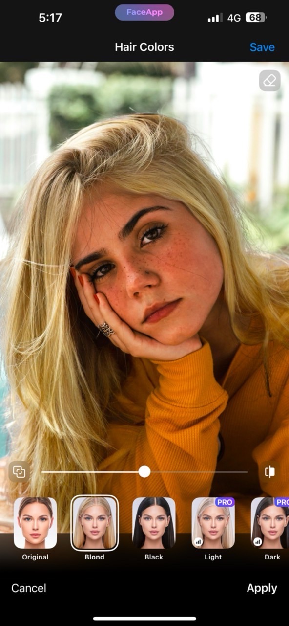 Face App - 5th Best Hair Color Application