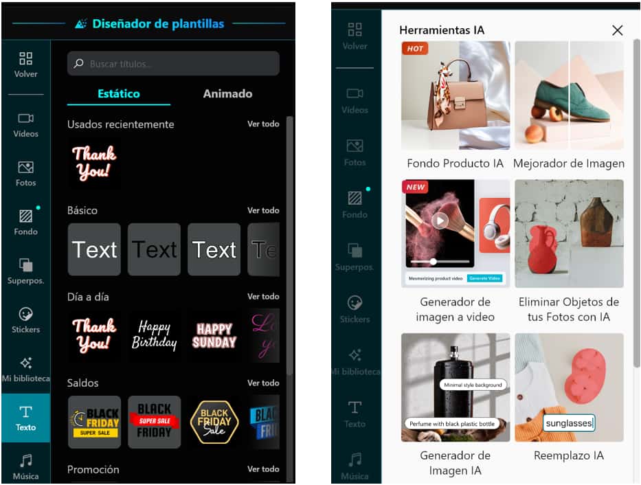 Interfaz de Promeo