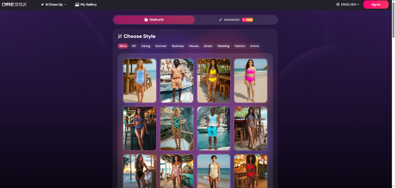DRESSX Gen AI Clothes Changer