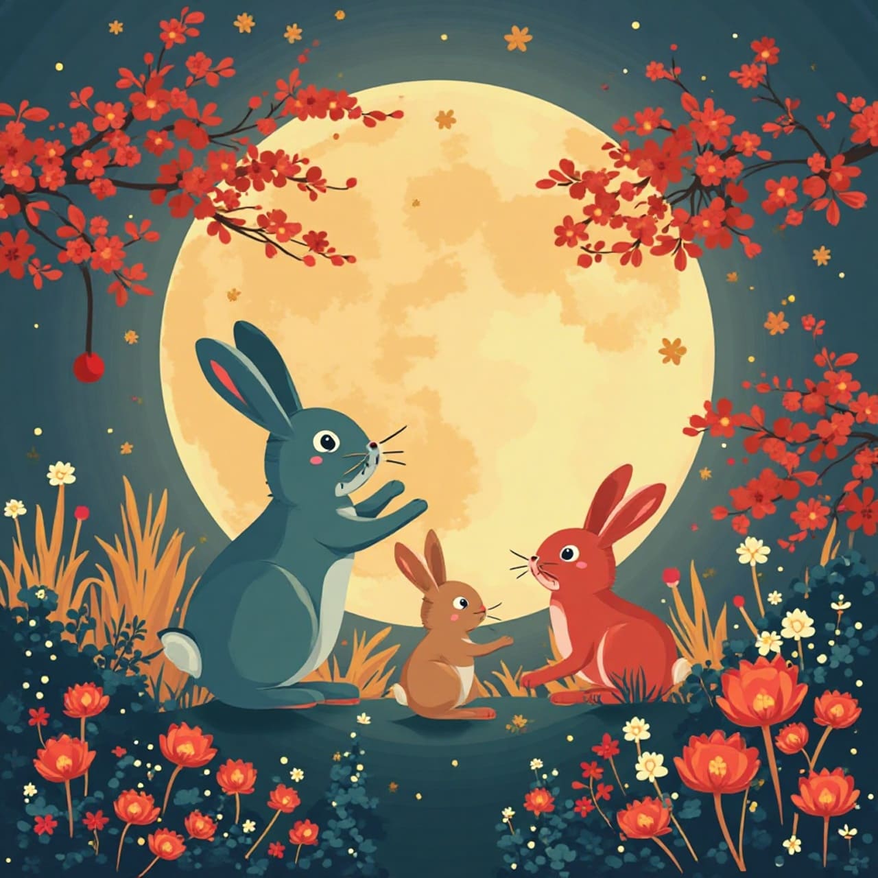 中秋節祝福圖案