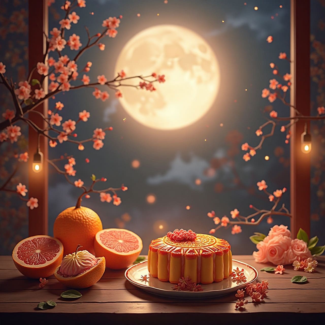 中秋節祝福圖案