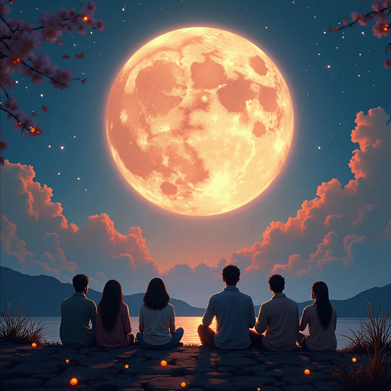 中秋節祝福圖案