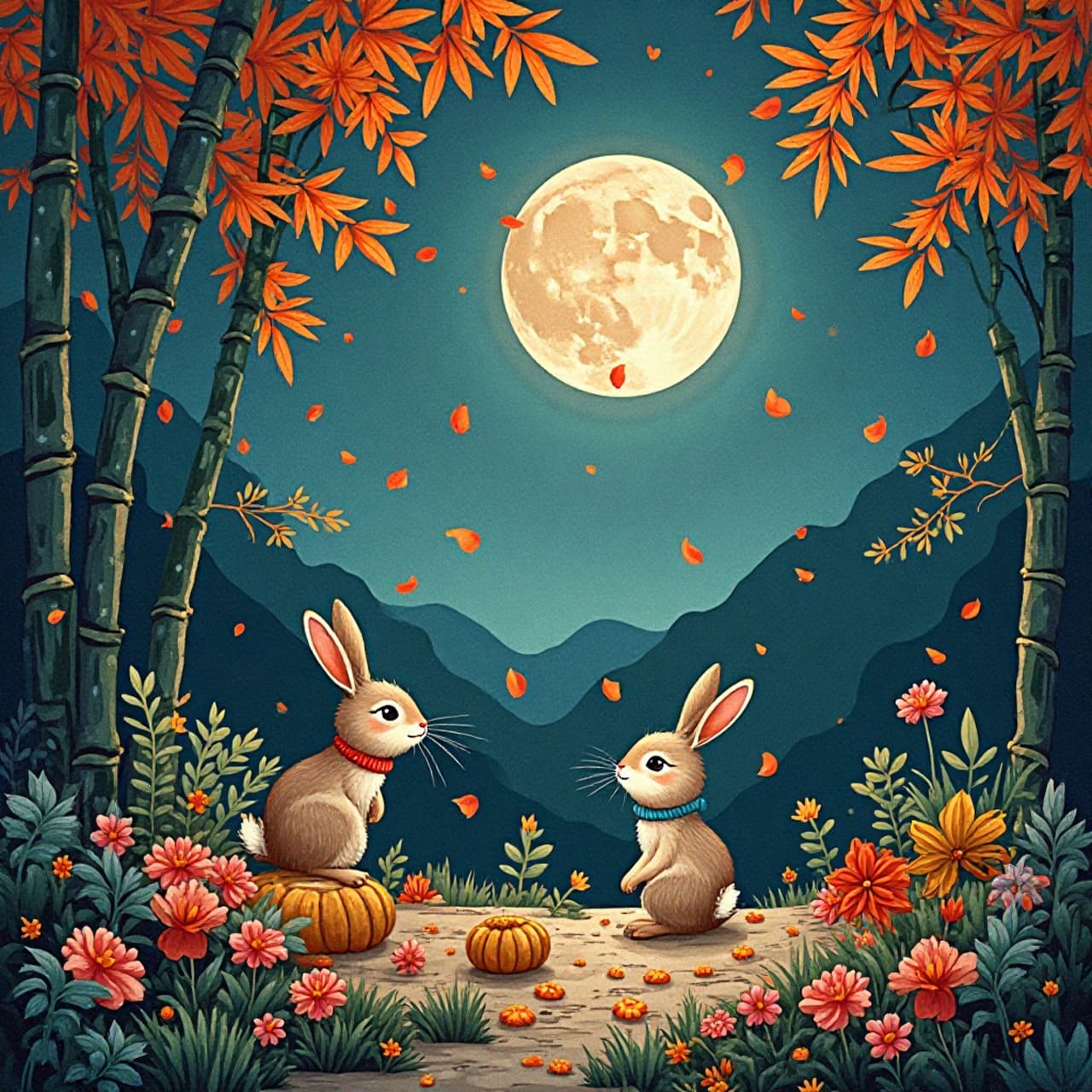 中秋節祝福圖案