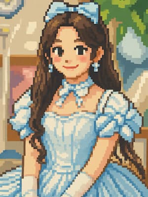 ピクセルアート風画像加工完成図