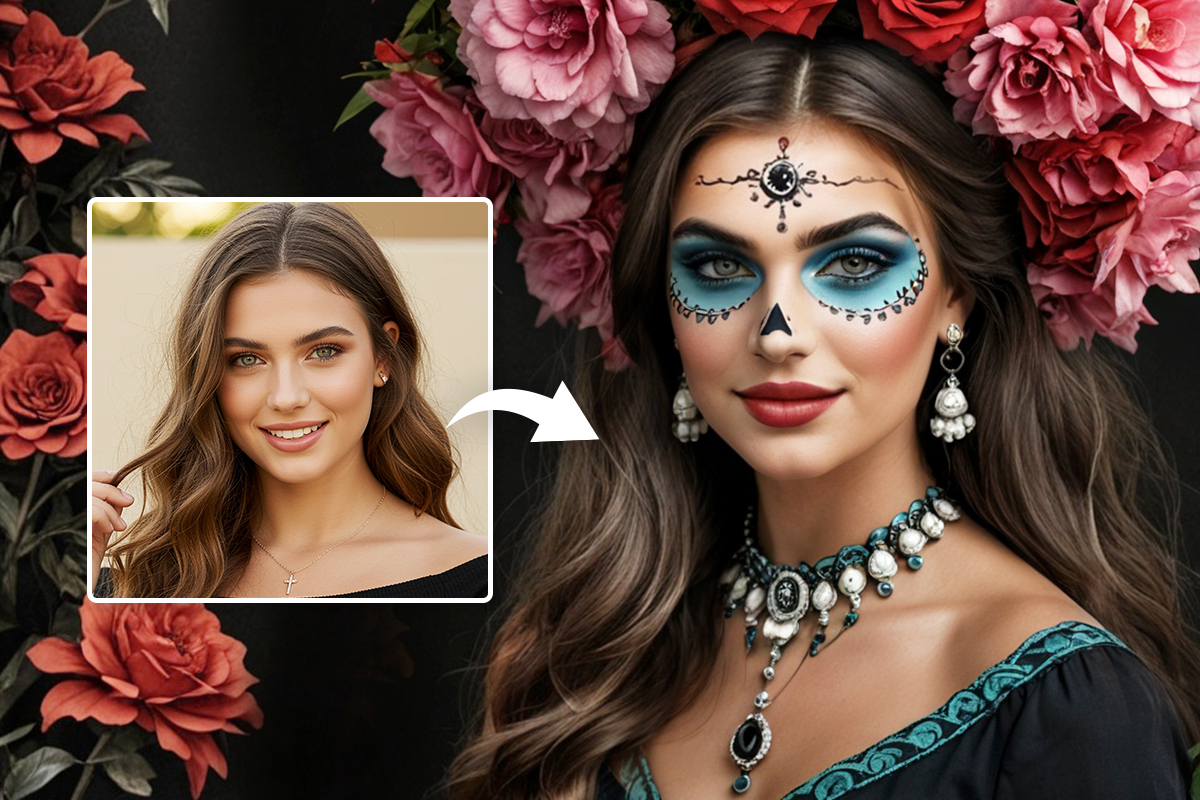 How to do Catrina makeup for Halloween