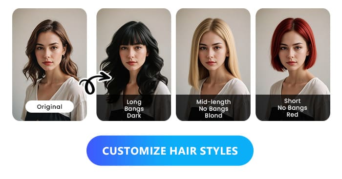 test hairstyles on my face free online with myedit