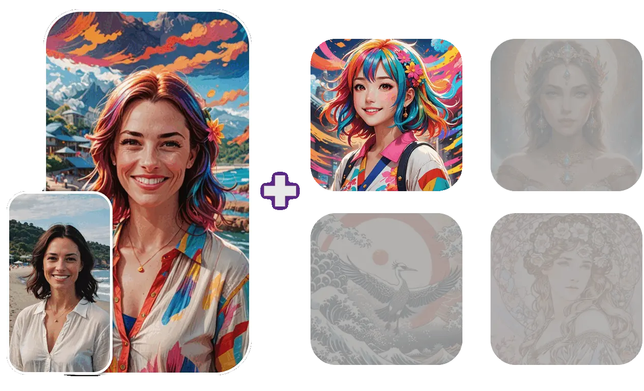 fusionar imágenes con IA