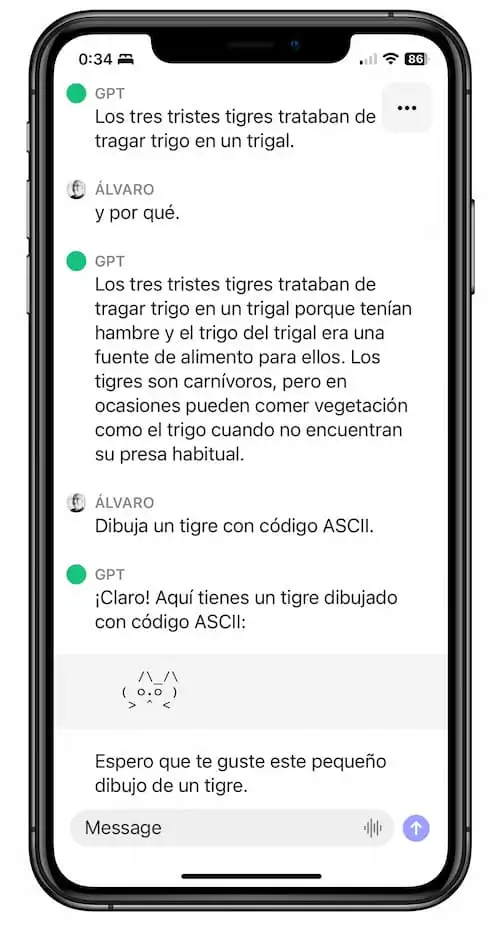 aplicación de inteligencia artificial
