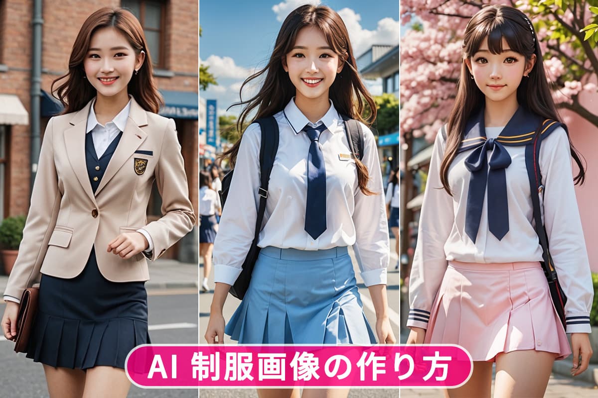 【無料】AI で制服の画像を生成できるおすすめサイト・アプリ5選