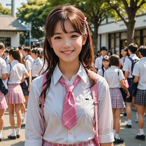 MyEdit AI 画像生成 アイドル風制服2 スタイル:リアル反映画像2