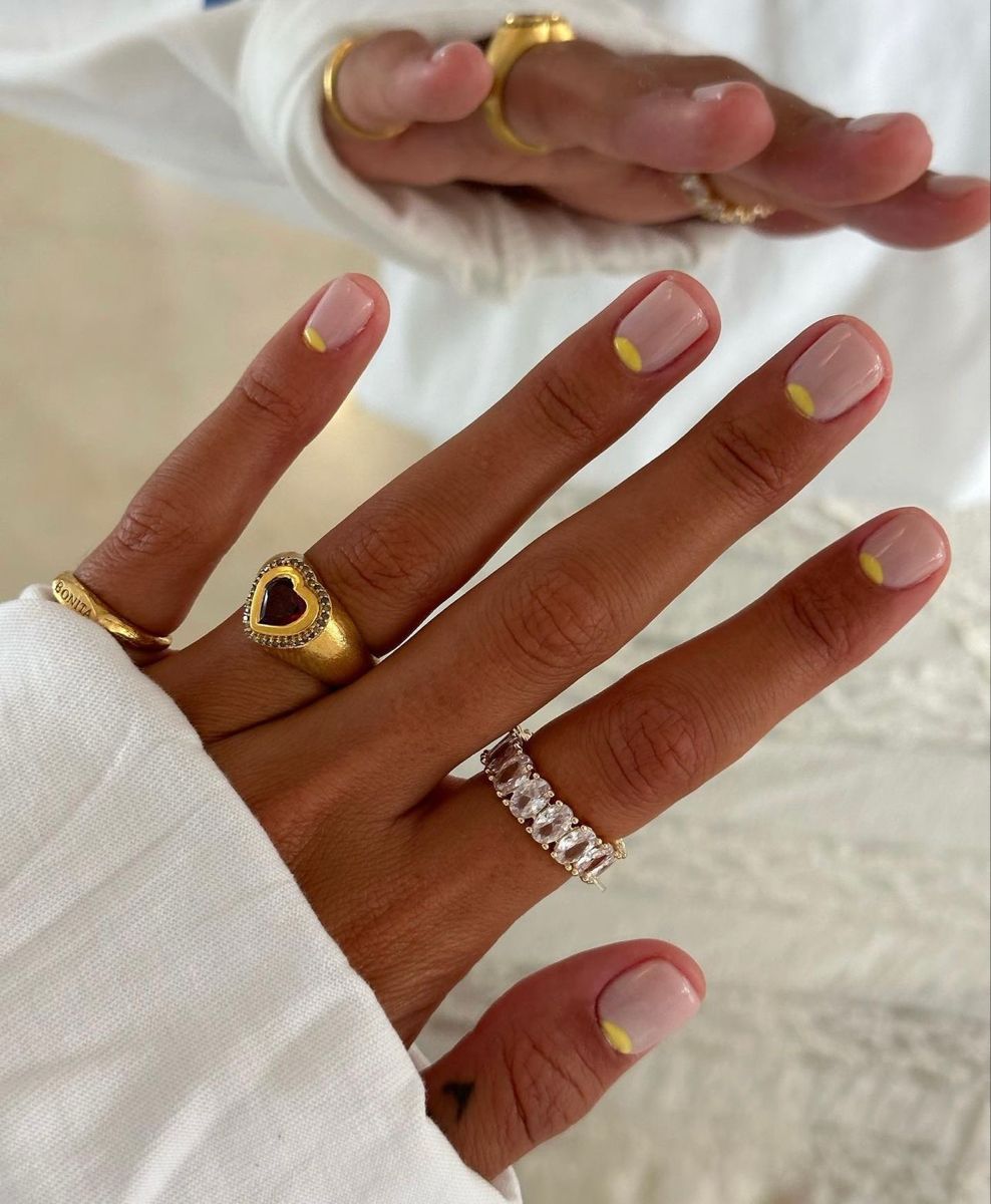 Reverse French Manicure
