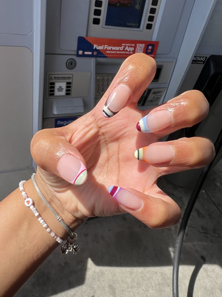 Striped French Tips
