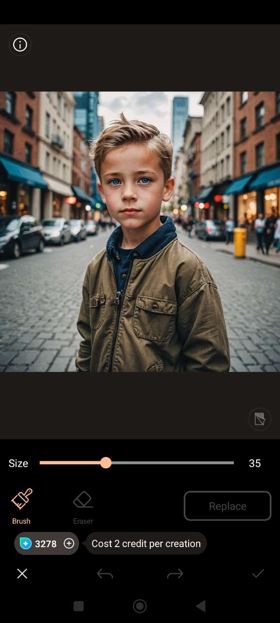 Upload photo to PhotoDirector AI Replace