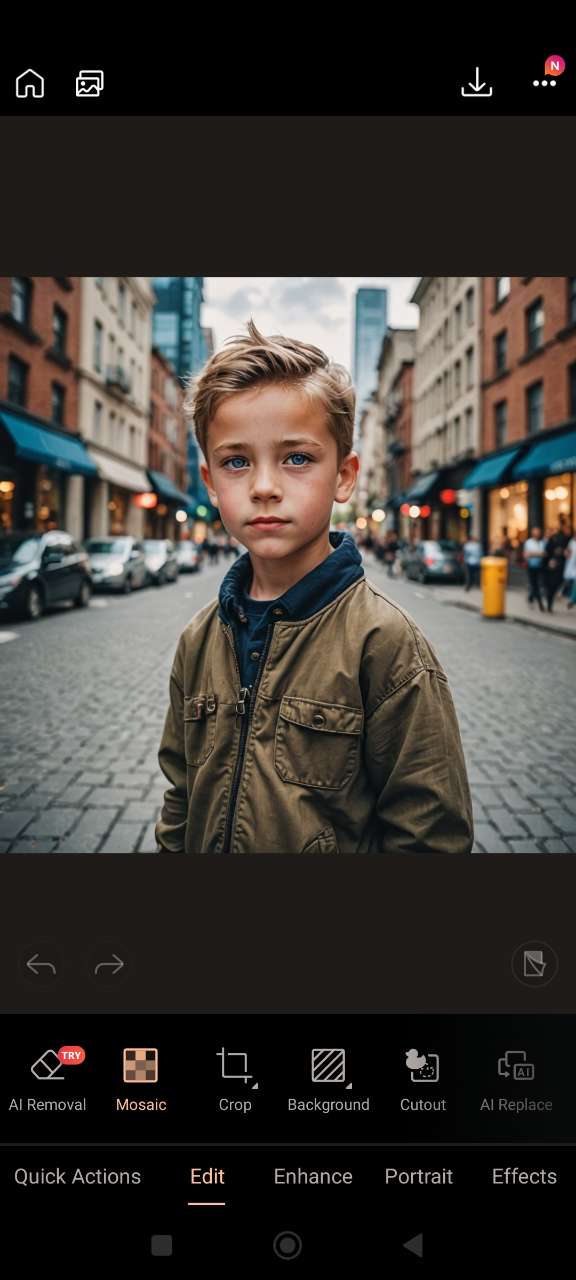 Use Mosaic tool in PhotoDirector