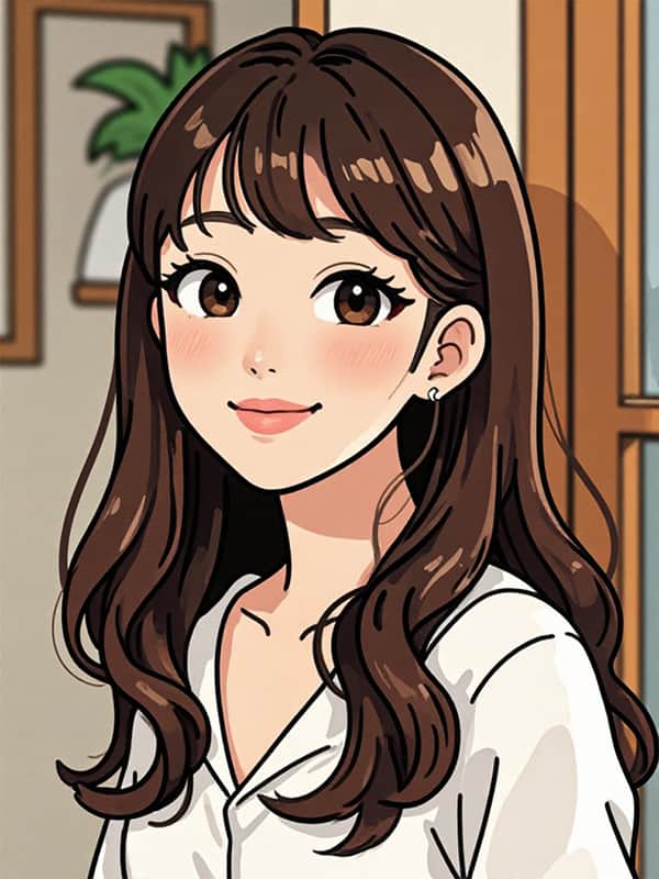 写真をイラスト化 スタイル:韓国マンガ