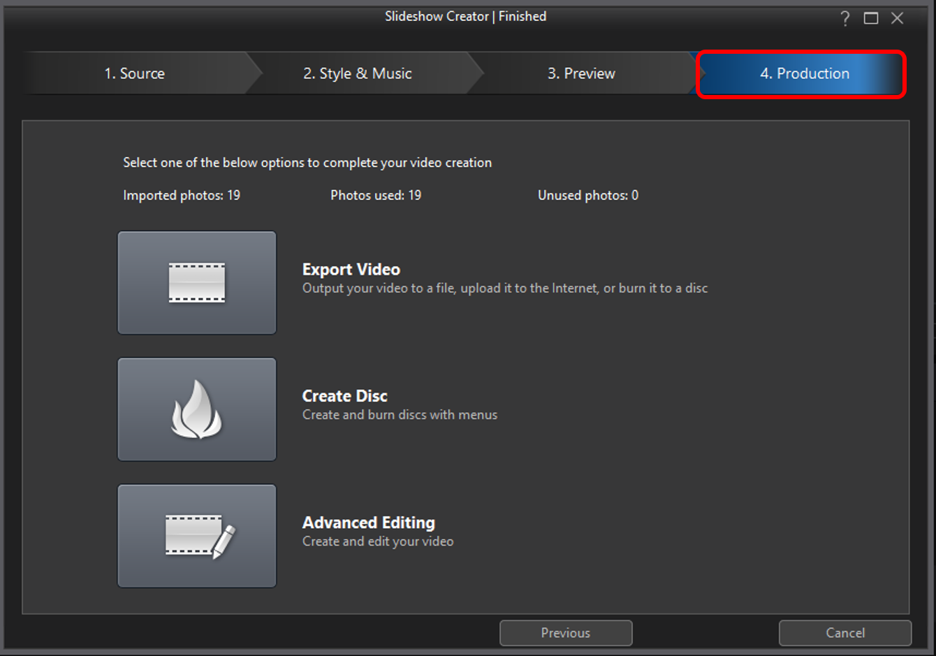 PowerDirector - Final step