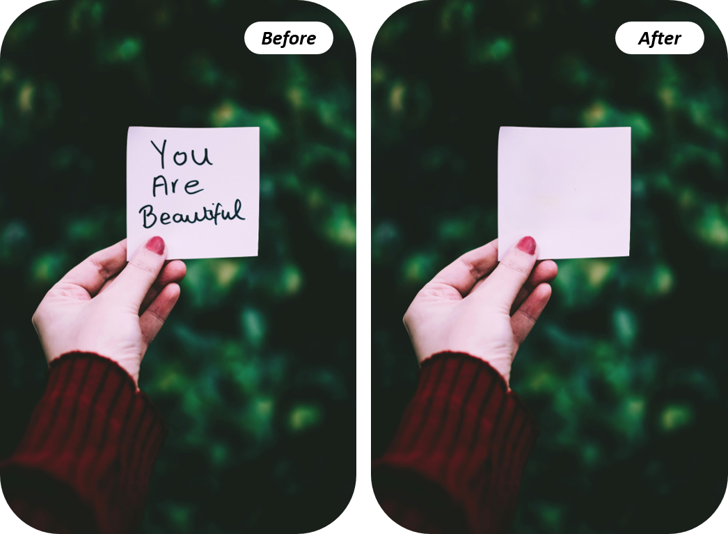 Remove text from an image With PhotoDirector PC