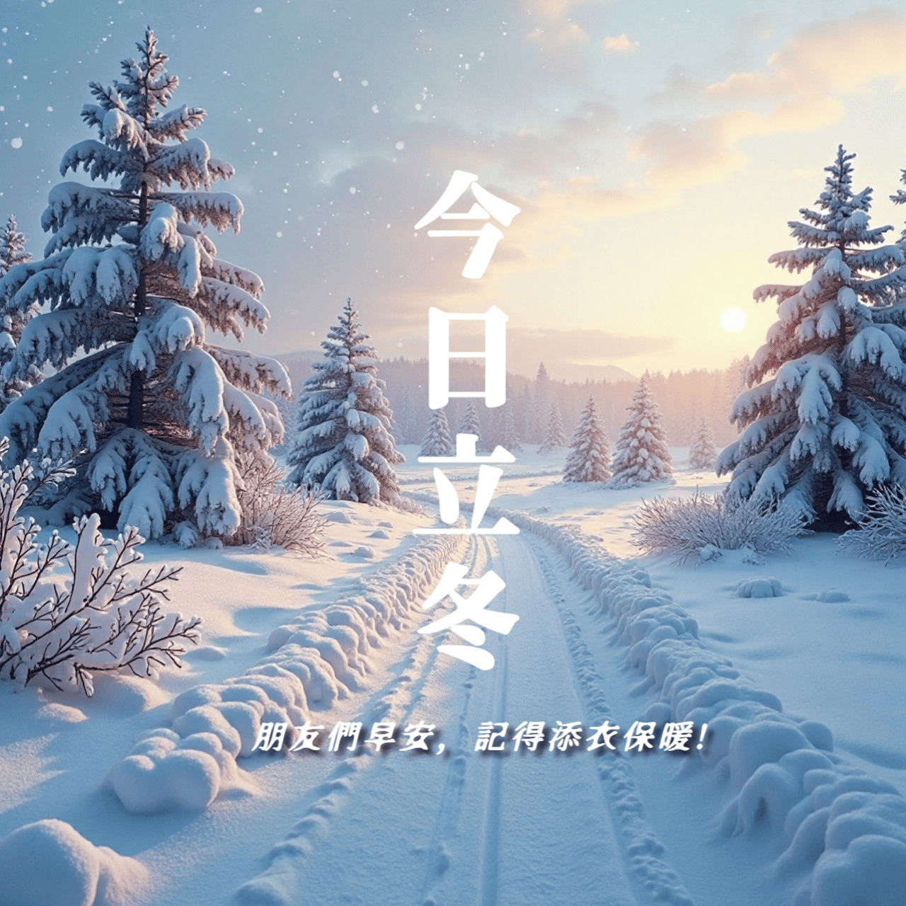 MyEdit 立冬祝福圖製作教學