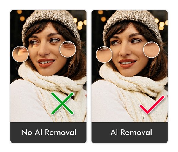 PhotoDirector App - Eye Bag Removal Use the best photo editor app, PhotoDirector