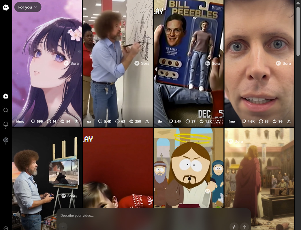 Sora 2 UI サンプル