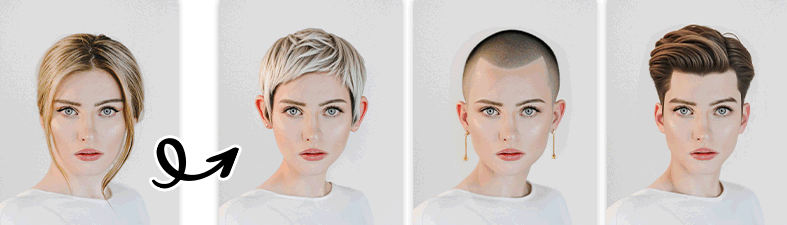 PhotoDirector - la mejor app para probar cortes de pelo