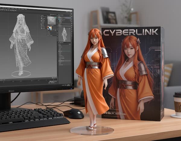 MyEditでAIフィギュアを作成したサンプル