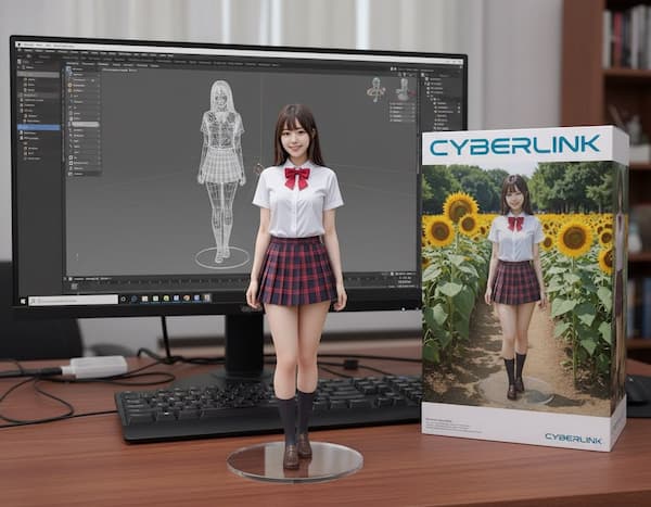 MyEditでAIフィギュアを作成したサンプル