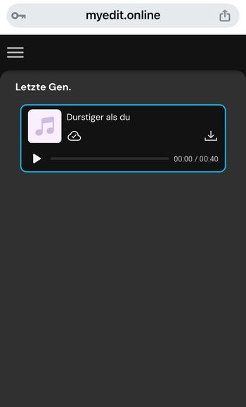 Fertigen KI-Song herunterladen