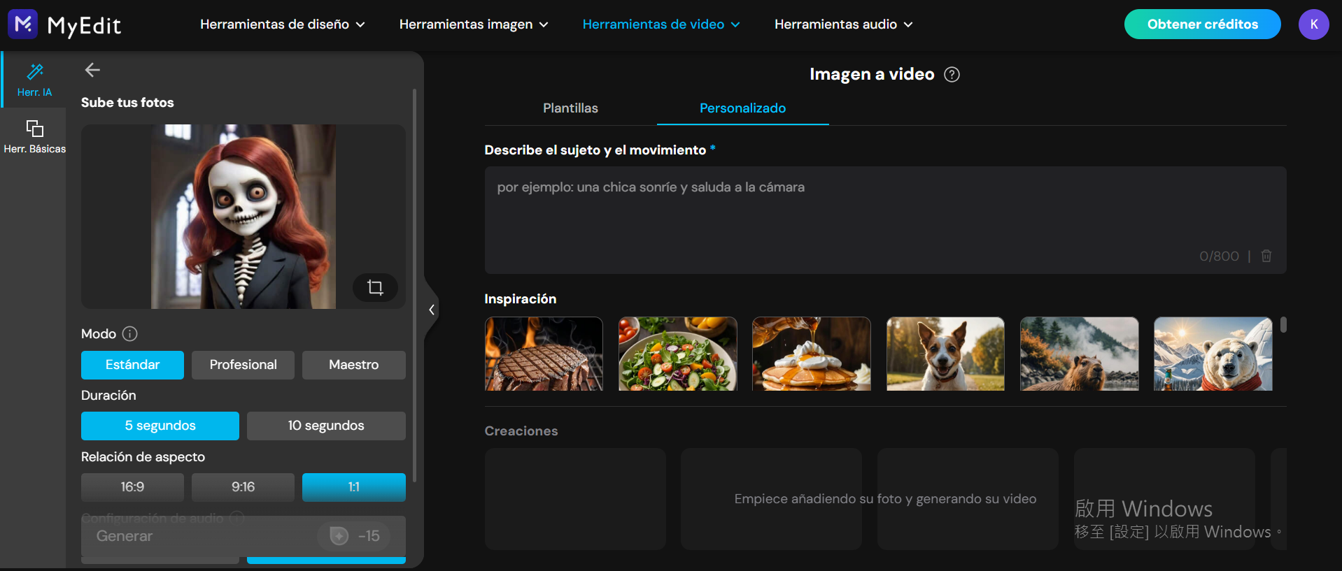 retrato gótico con el Filtro IA