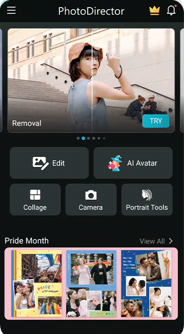 PhotoDirector - Crea un Collage con tus imágenes