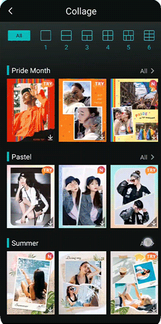 PhotoDirector - Crea un Collage con tus imágenes