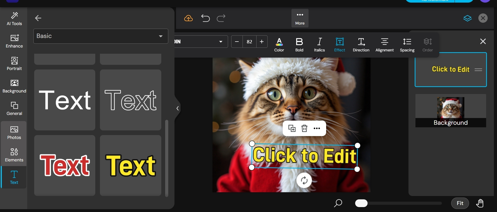 How to Make Your Own Christmas Memes by Adding Text Step 2