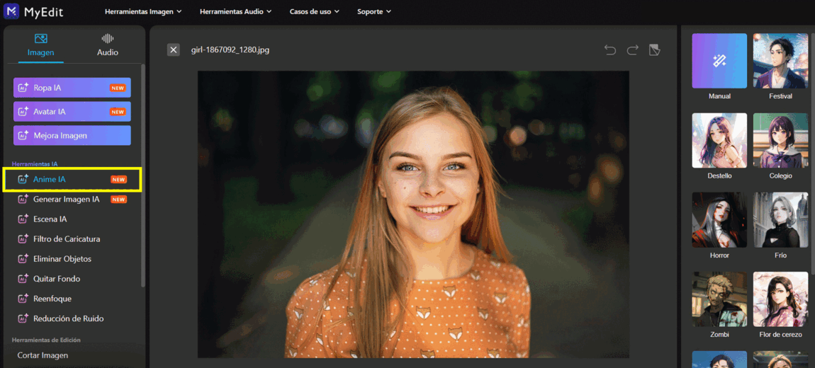 Conviértete en un personaje de anime