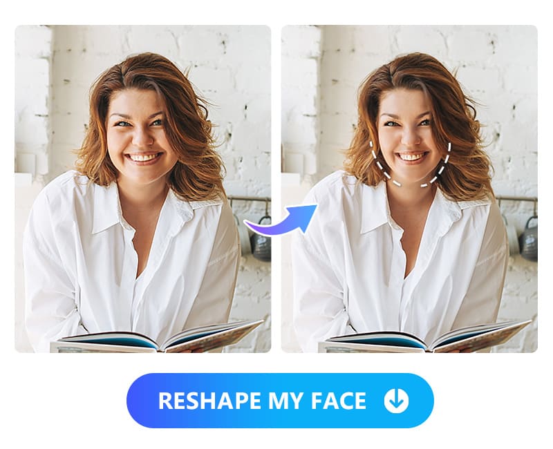 PhotoDirector App - Face Reshape Filter
