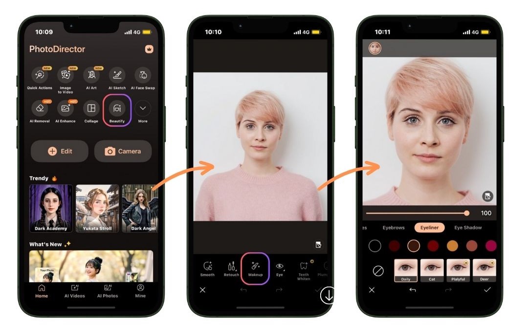 How to Add Eyeliner to a Photo Using an Eyeliner Filter