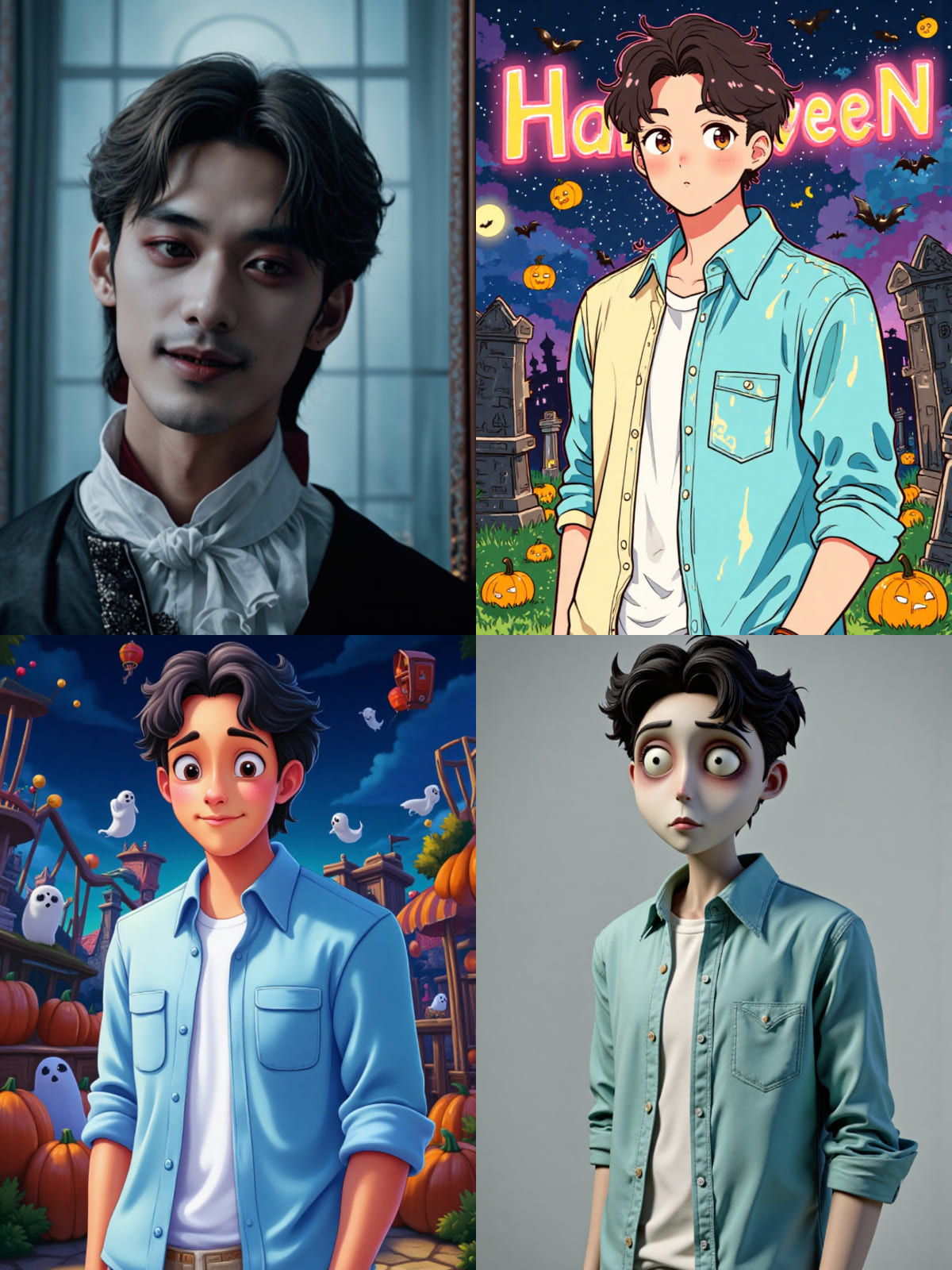 相片大師 AI生成萬聖節圖案