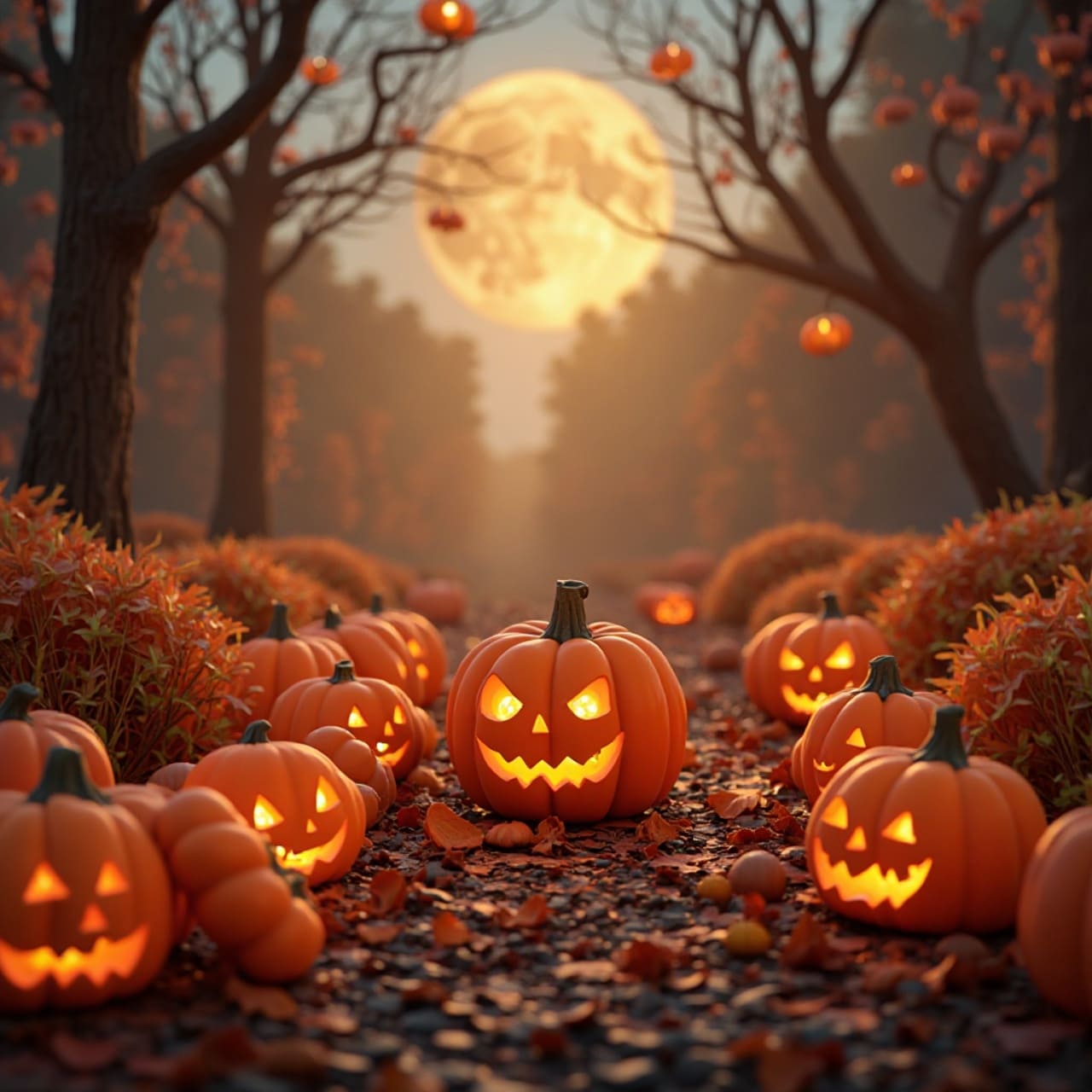 萬聖節南瓜圖案