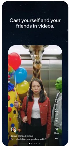 Sora app cameo客串功能