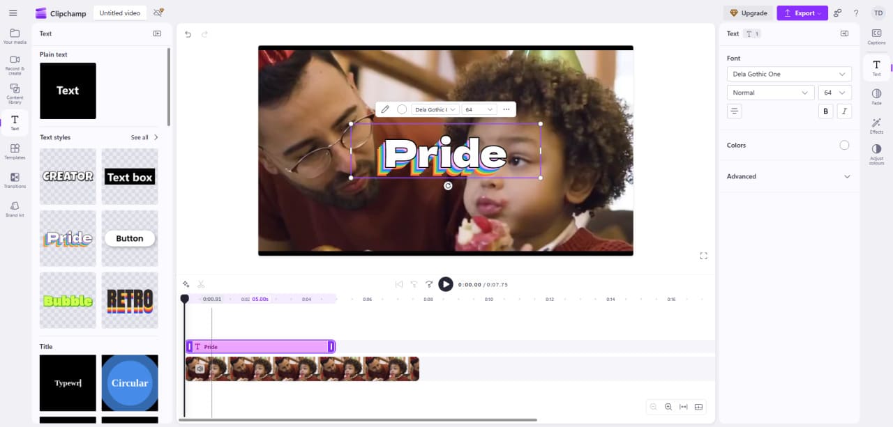 Clipchamp éditeur vidéo en ligne