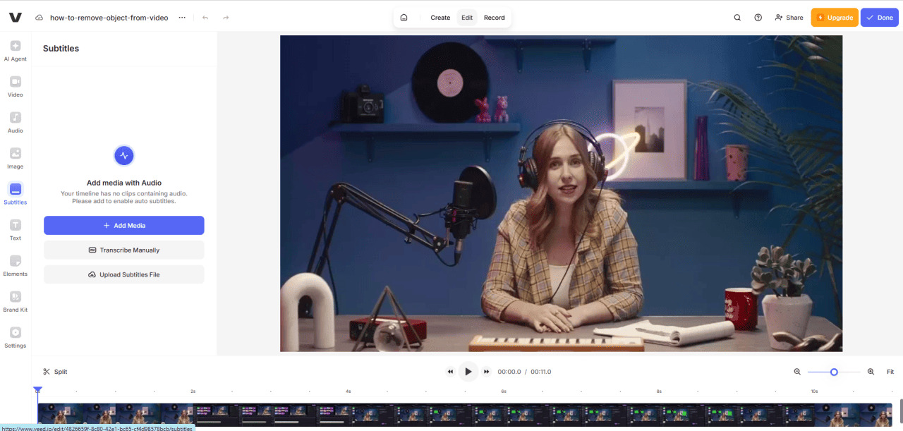 VEED.io éditeur vidéo en ligne