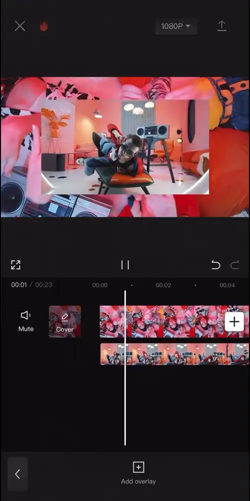 Interfaz de PowerDirector para mejorar la calidad de video