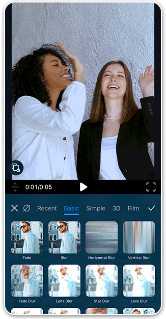 PowerDirector - Añade transiciones