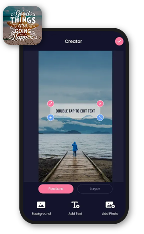 Add Text To Photo Quote Maker Logo